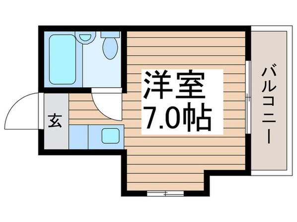 パ－ルハイツ大沼の物件間取画像